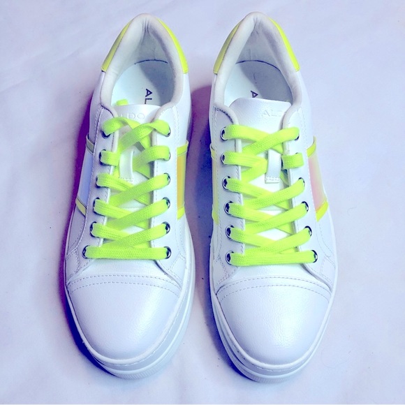 Aldo Shoes - Aldo Starburst yellow synthetic platform sneakers